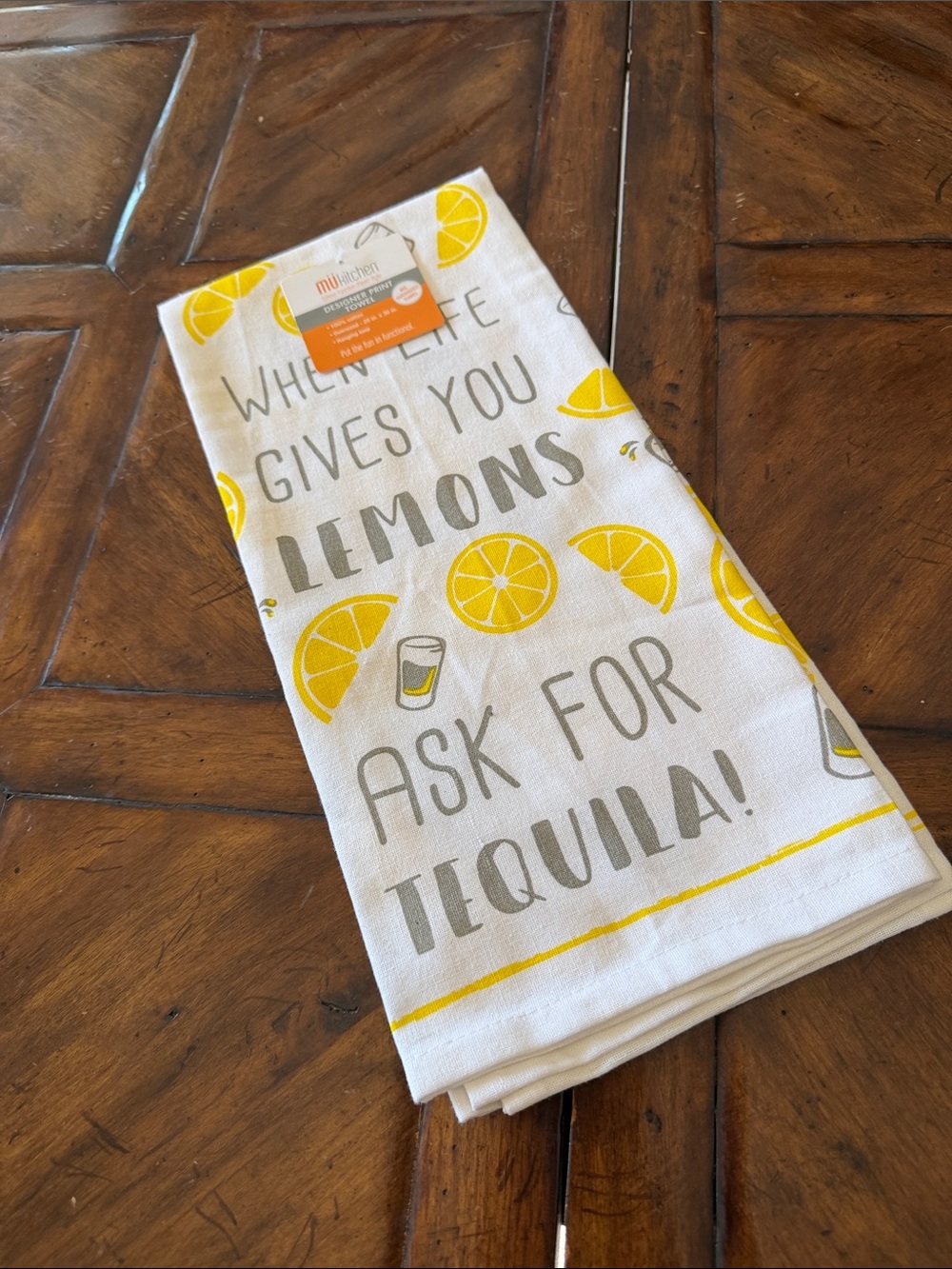 When Life Gives You Lemons Cotton Dish Towel